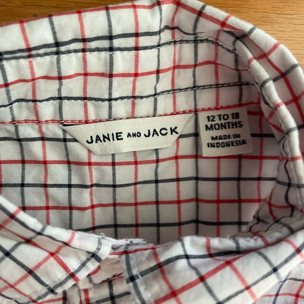 Janie and Jack button down onesie